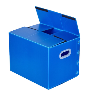 3个/组塑料搬家箱子整理箱收纳可折叠打包盒防水瓦楞中空板周转箱