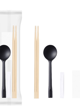 筷子四件套精品勺简约磨砂包装