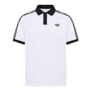 adidas阿迪达斯三叶草男子网球运动休闲短袖T恤翻领POLO衫LG4965