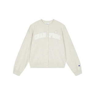 Champion冠军开襟卫衣女2026春季新款休闲风圆领开衫外套休闲校园