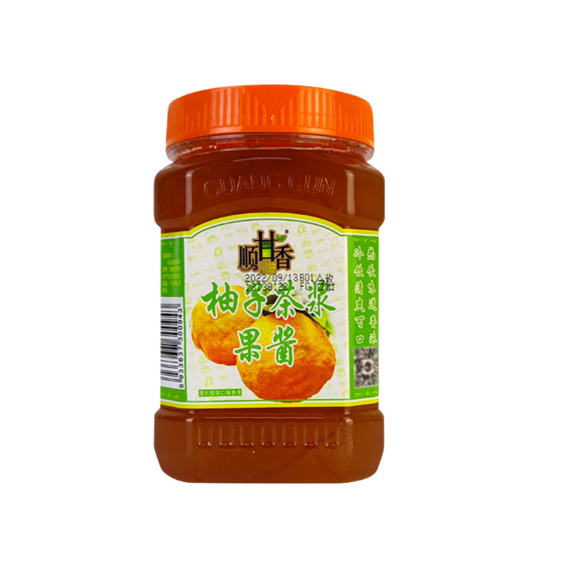 广村柚子茶浆1kg刨冰专用果酱