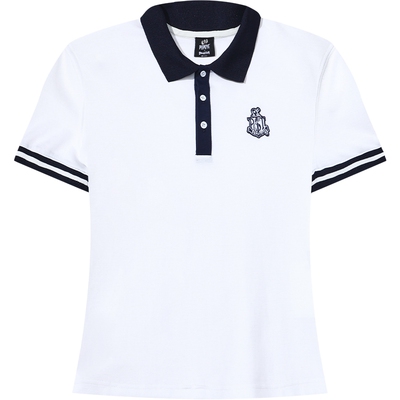 【大力水手联名】BEASTER撞色领口刺绣polo衫女夏新款凉感短袖