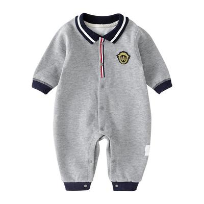 纯棉连体衣长袖学院风开衫