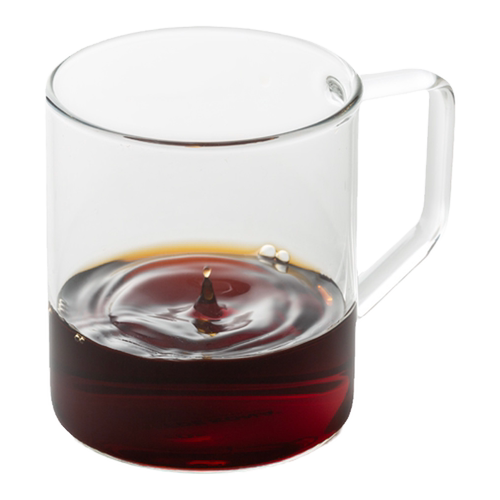 CAFE DE KONA 单品美式花式拿铁咖啡杯高硼硅玻璃花茶杯-可微波炉