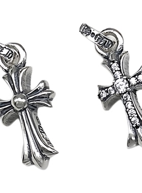 十字架吊坠纯银男女时尚欧美潮饰