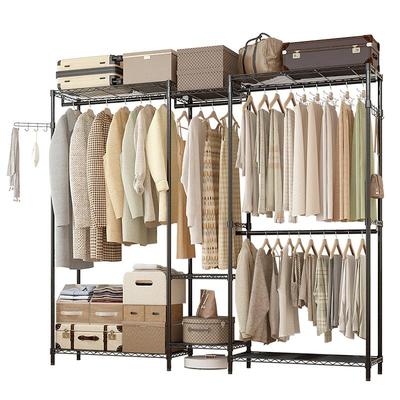 川井开放式衣柜卧室金属挂衣架