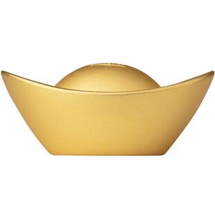 铜师傅《真金鎏镀实心铜元宝》客厅桌面铜摆件家居装饰 新年礼物