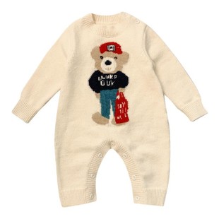 宝宝拜年服冬装婴儿衣服加绒加厚婴幼儿连体衣喜庆小月龄外出抱服