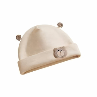 婴儿帽子纯棉男宝宝女小月龄新生幼儿秋冬季a类胎帽0到3个月外出