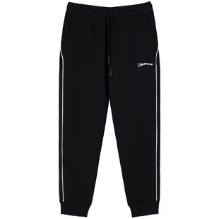 COURTMAN野球帝 束脚卫裤男宽松加绒休闲运动篮球训练长裤美式潮