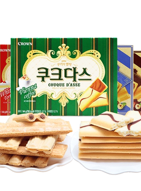 韩国进口克丽安夹心条饼干