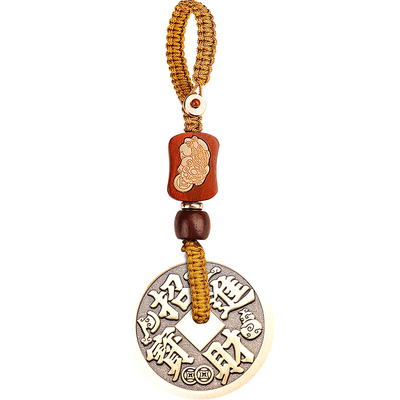 招财进宝五路财神铜钱挂饰