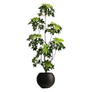 仿生绿植大型假树室内客厅高级装饰摆件落地造景在树下家居盆栽