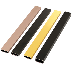 铝合金u型槽钛金装饰线条电视背景墙金属收口条包边压条吊顶扣条