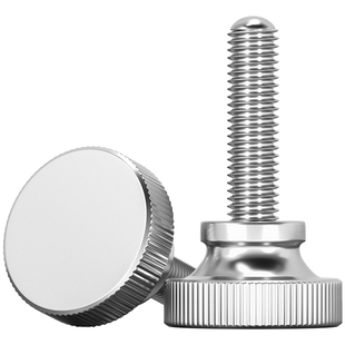 GB834 304不锈钢高头滚花螺丝钉手拧扭紧大圆头螺栓M3M4M5M6M8M10