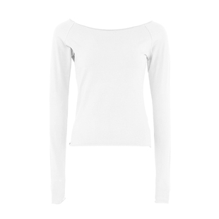 BM上衣长袖t恤女2026新款秋冬纯色修身打底一字领纯色内搭长袖T恤