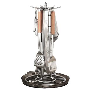 不锈钢锅铲置物架厨房台面挂汤勺子铲子挂架旋转挂钩厨具收纳神器