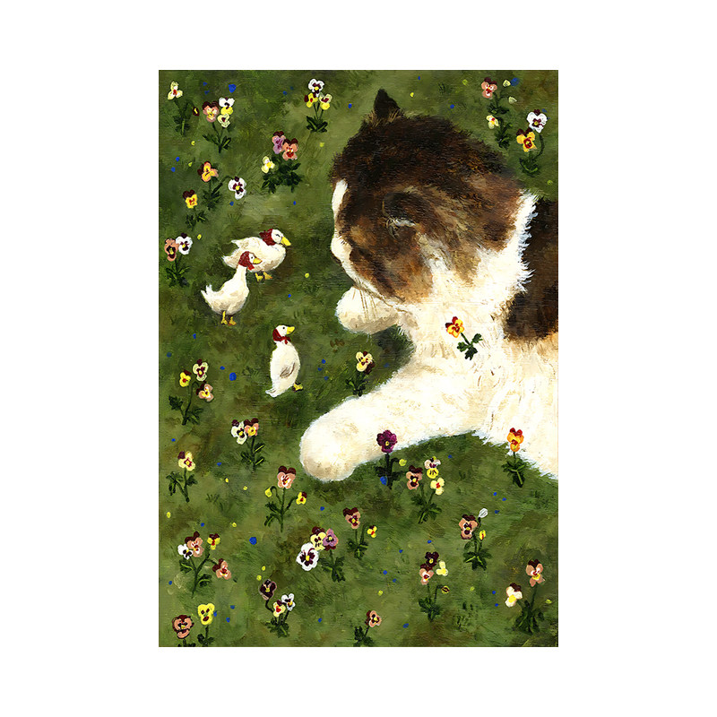 可爱的猫猫挂画趣味艺术