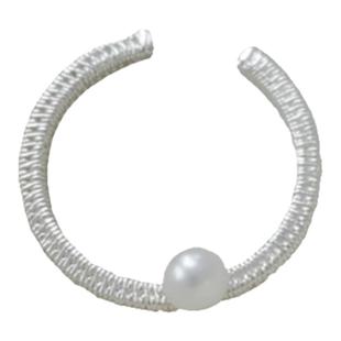 【织云 一寸十里】珍珠款编织纯银戒指中式极简小众情人节礼物