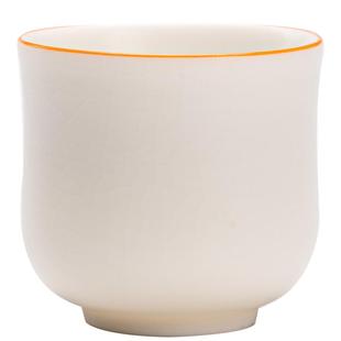 羊脂玉白瓷汝窑主人杯茶杯单杯子冰裂陶瓷茶具个人品茗杯茶盏茶碗