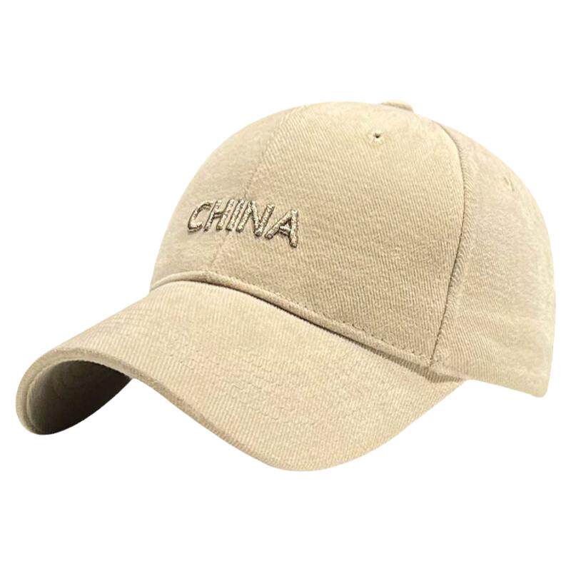 棒球帽韩版男女春夏弯檐字母刺绣