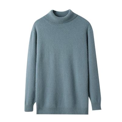 高领加厚100%纯山羊绒衫男毛衣