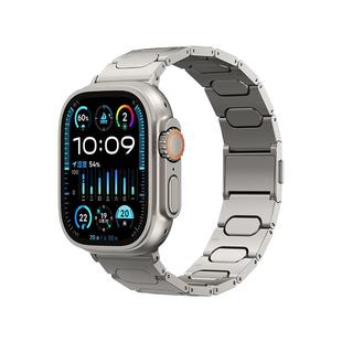 【新款钛金属】苹果手表表带ultra3适用iwatch男款2磁吸applewatch11新品s小众10高级series系列金属腕表士感