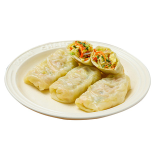 锦溪麦田早餐蔬菜卷薄皮三鲜黄瓜鸡蛋蔬菜卷冷冻半成品多口味卷饼