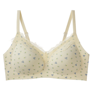 纯棉内衣女学生高中生无痕舒适聚拢小胸薄款2026新款爆款文胸套装