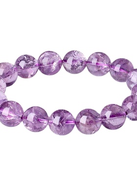 天然紫阿赛彩虹爆花手串