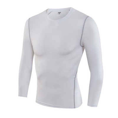 运动健身长袖男弹力骑行紧身衣