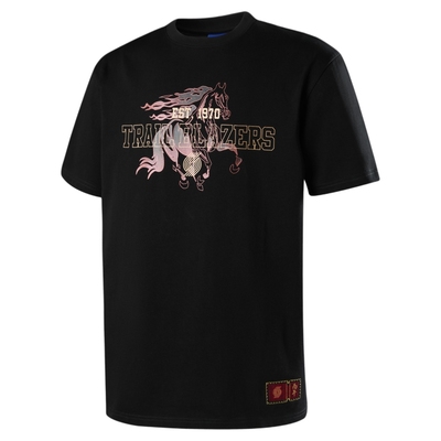 【新款】NBA官方勇士/开拓者穆王八骏马年系列百搭短袖T恤