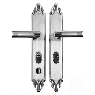 不锈钢把手304门把手加厚面板多功能拉手手柄房门大门防盗门木门