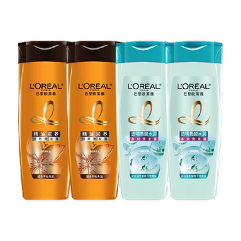 款式随机介意慎选欧莱雅洗发露润发乳随机100ml*4实付59.9元到手包邮