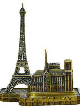 巴黎圣母院教堂艾菲尔铁塔摆件