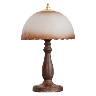 新中式台灯卧室床头灯轻奢高级感玻璃美式复古主卧氛围床头柜台灯