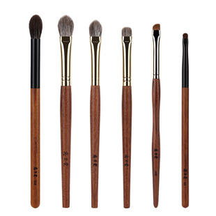 忠至堂眼影刷套装动物毛斜角眼线刷细节铺色晕染刷沧州眼部化妆刷