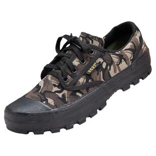 3537正品解放鞋男工地干活胶鞋耐磨防滑帆布黄球鞋透气防滑劳保鞋