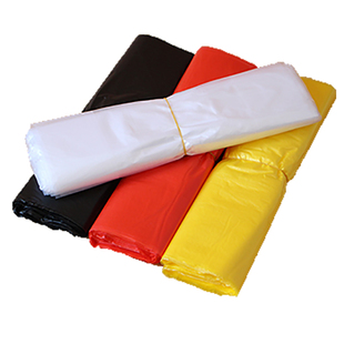 黑红白色手提食品袋子外卖塑料袋一次性打包方便袋背心袋订做包邮