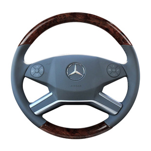 老款奔驰r350 R320 GL400 mL350 ML300 e260L E300桃木方向盘改装