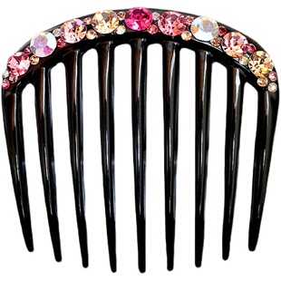 小号盘发插梳韩国发饰镶钻发夹简约发卡后脑勺盘发22年新款发梳女