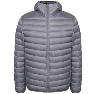 鸭鸭轻薄羽绒服男士2025年秋冬反季短款保暖休闲时尚连帽鸭绒外套