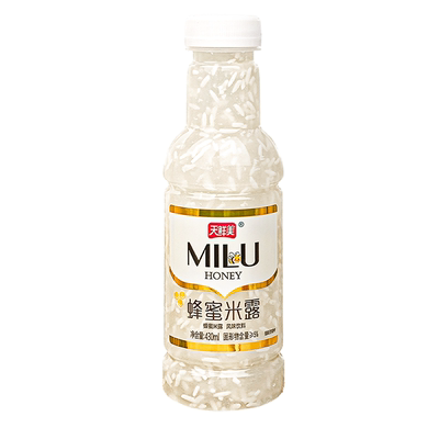 天鲜美0脂肪蜂蜜枸杞饮料果汁米露瓶装饮品饮料整箱批发430ml