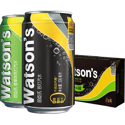 屈臣氏原味+香草混装苏打水