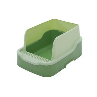 猫砂盆全开放半封闭式超特大号沙屎盆防外溅幼猫厕所猫咪用品加高