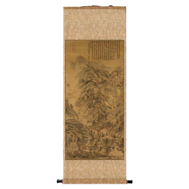 画丝绸画卷轴画成品挂画
