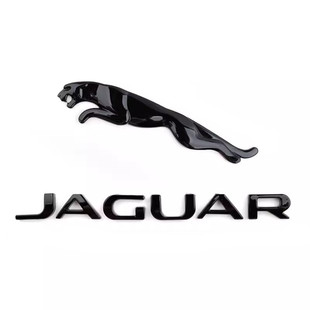 适用捷豹黑色车标XEL XJL  XFL FPACE FTYPE前标后标豹子英文字母