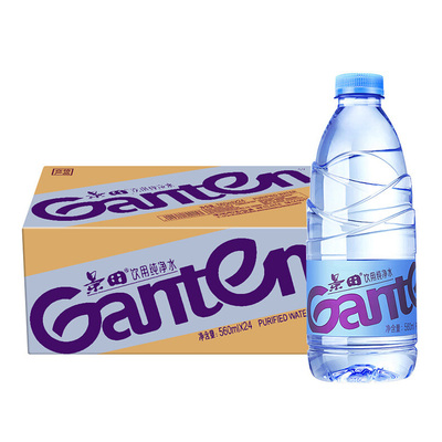 景田饮用纯净水360ml*24瓶装膜包纯净水煮茶办公室用水车载便携