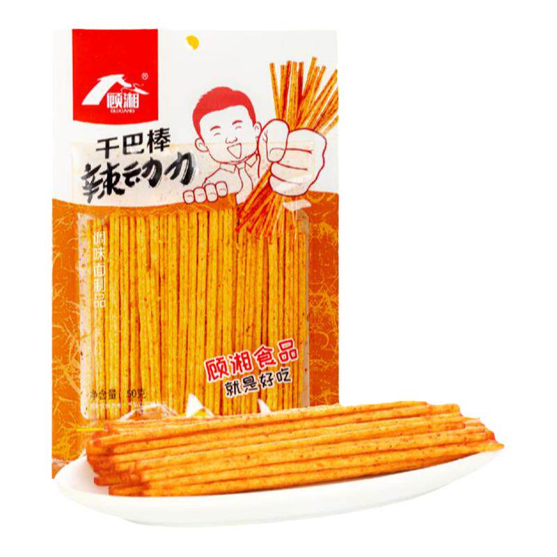 顾湘干巴棒辣条辣棒解馋耐吃零食