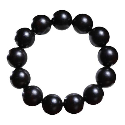 天然东非黑黄檀佛珠手串